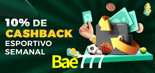 10% de bônus de cashback na Bae777